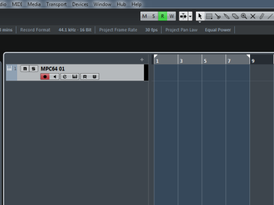 MPC Touch Cubase region Export