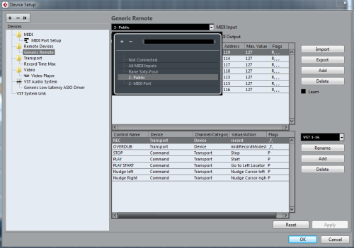 MPC Touch Cubase Remote