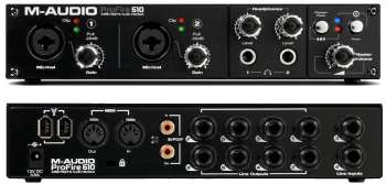m audio profire 610 front back