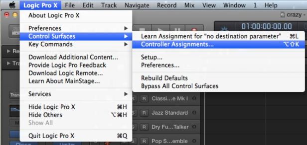 maudio axiom air logicxsetup accessctrlassignmenu