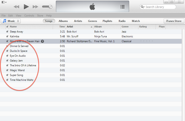 other itunes importing and converting 4