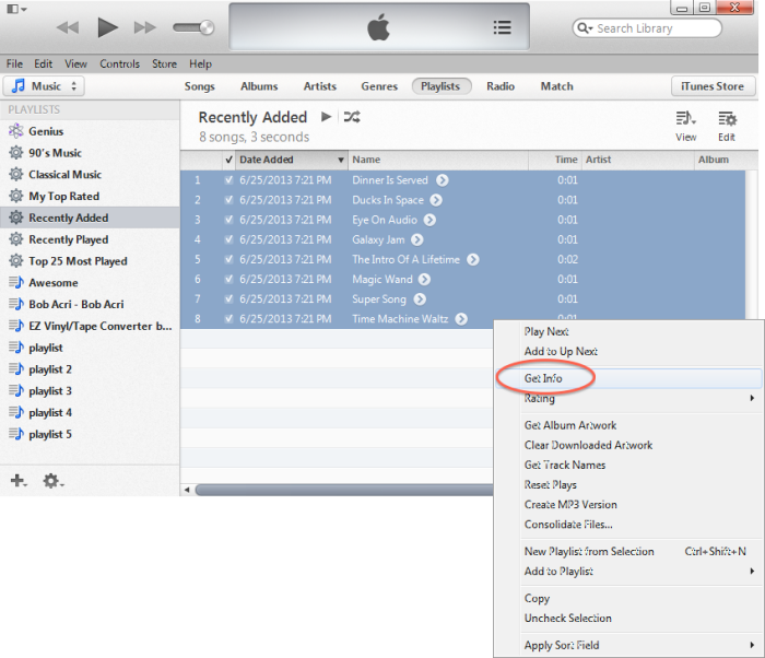 other itunes importing and converting 6